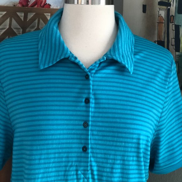Icebreaker Striped Polo Shirt - Merino Wool - Picture 4 of 13